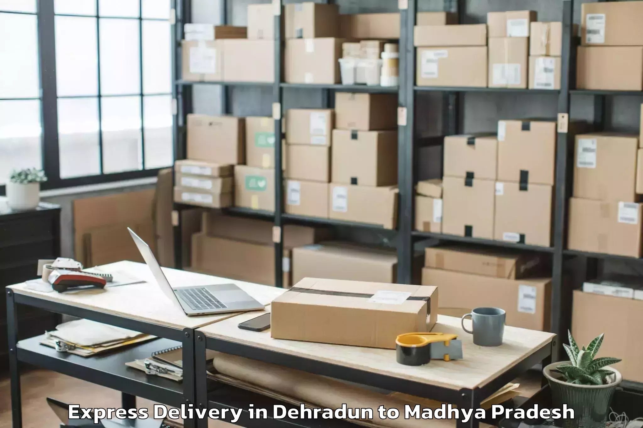 Professional Dehradun to Abhilashi University Bhopal Express Delivery